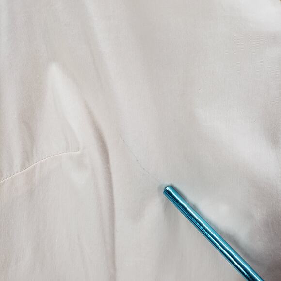 Calvin Klein Peach V-Neck Embellish Peplum Top Size Medium - Picture 9 of 13